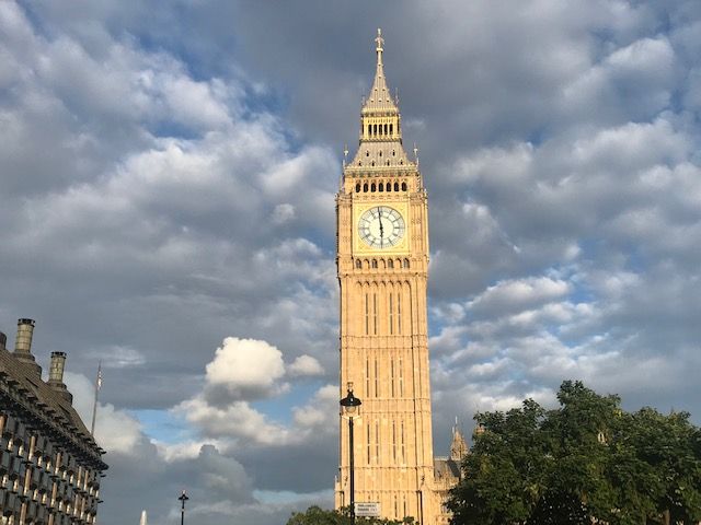 Picture of Big Ben in the sun London