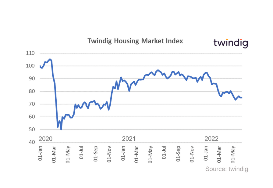Graph chart housing market index 11 June 2022 twindig anthony codling