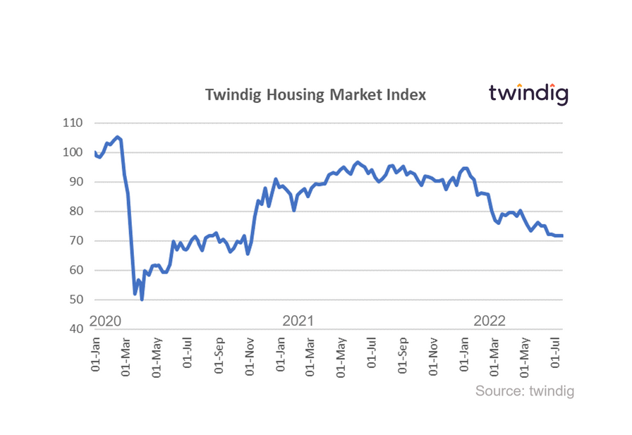 Graph chart twindig housing market index 16 July 22 Housing Hailey